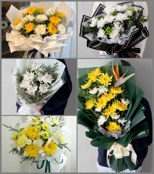 江苏泰州姜堰区溱潼镇白事花束代送